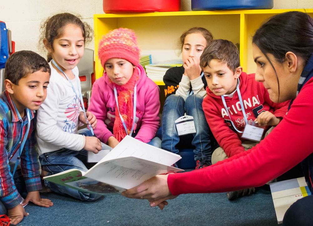 Leseunterricht im Libanon (Foto: Kindernothilfepartner)