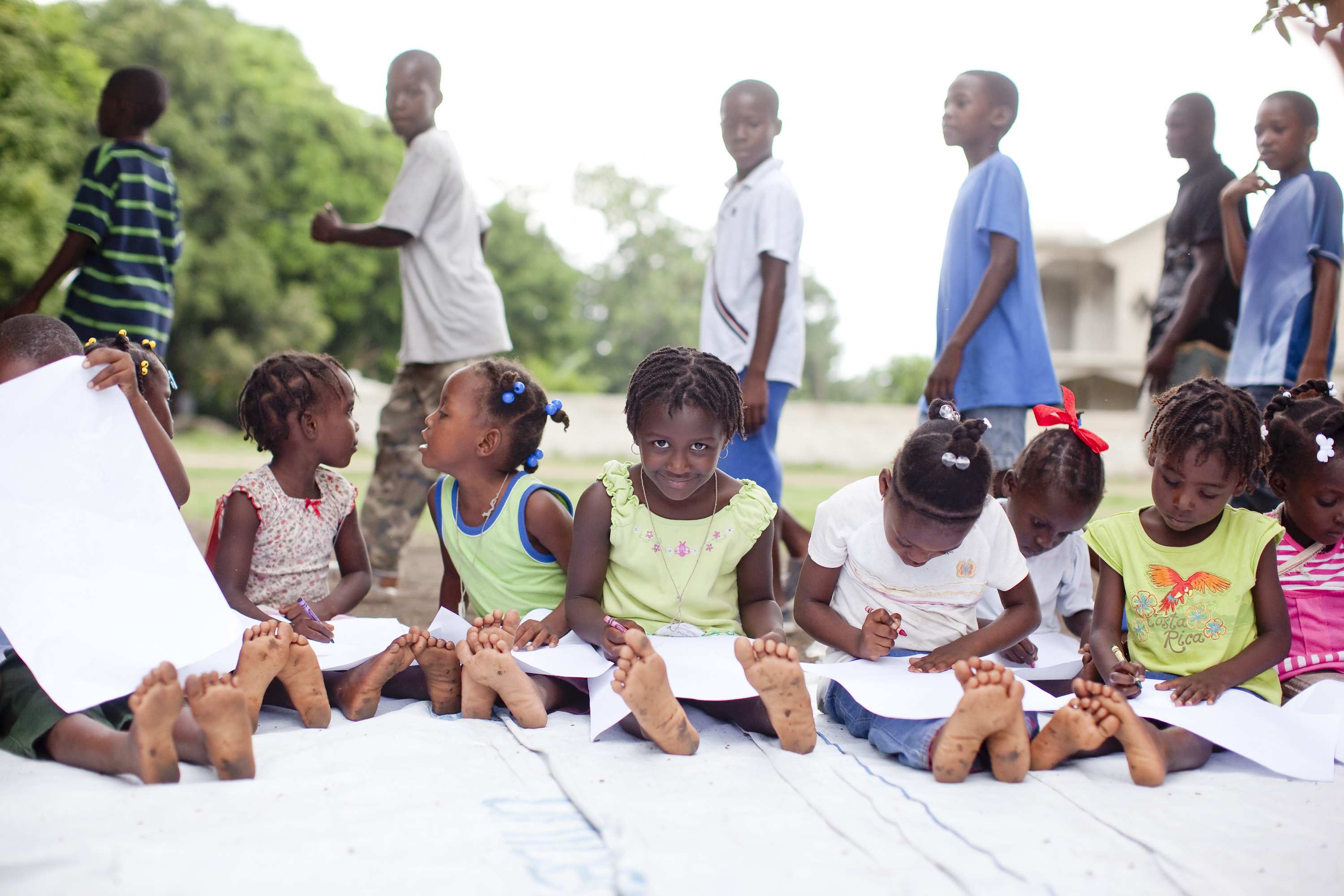KNH in Haiti - Projekte in Leogane Bilder :KNH Jakob Studnar
Kinder im Projekt Leogane