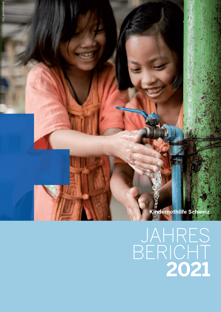 Cover des Jahresberichts 2021 (Quelle: Kindernothilfe)