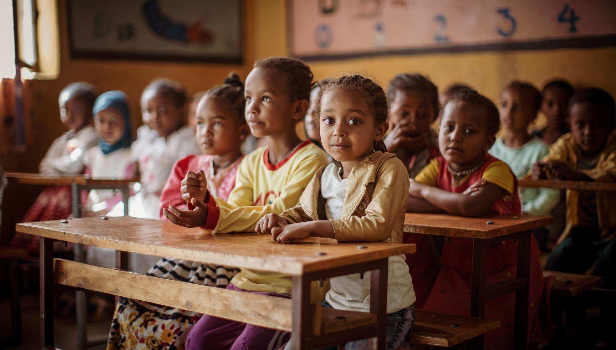 Schulkinder in Äthiopien, Foto: Jakob Studnar