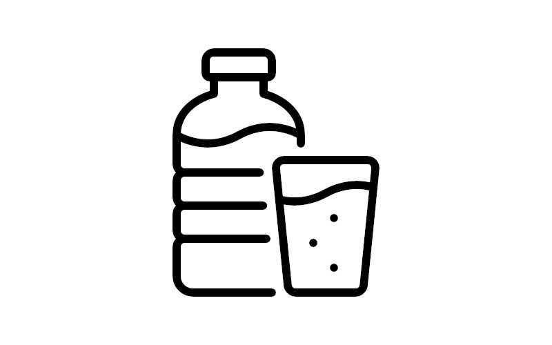 Icons für den Spendenshop der Kindernothilfe Schweiz / Klassenzimmer mit weißem Hintergrund