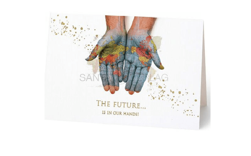 Weihnachtskarte Zukunft Santa Verlag