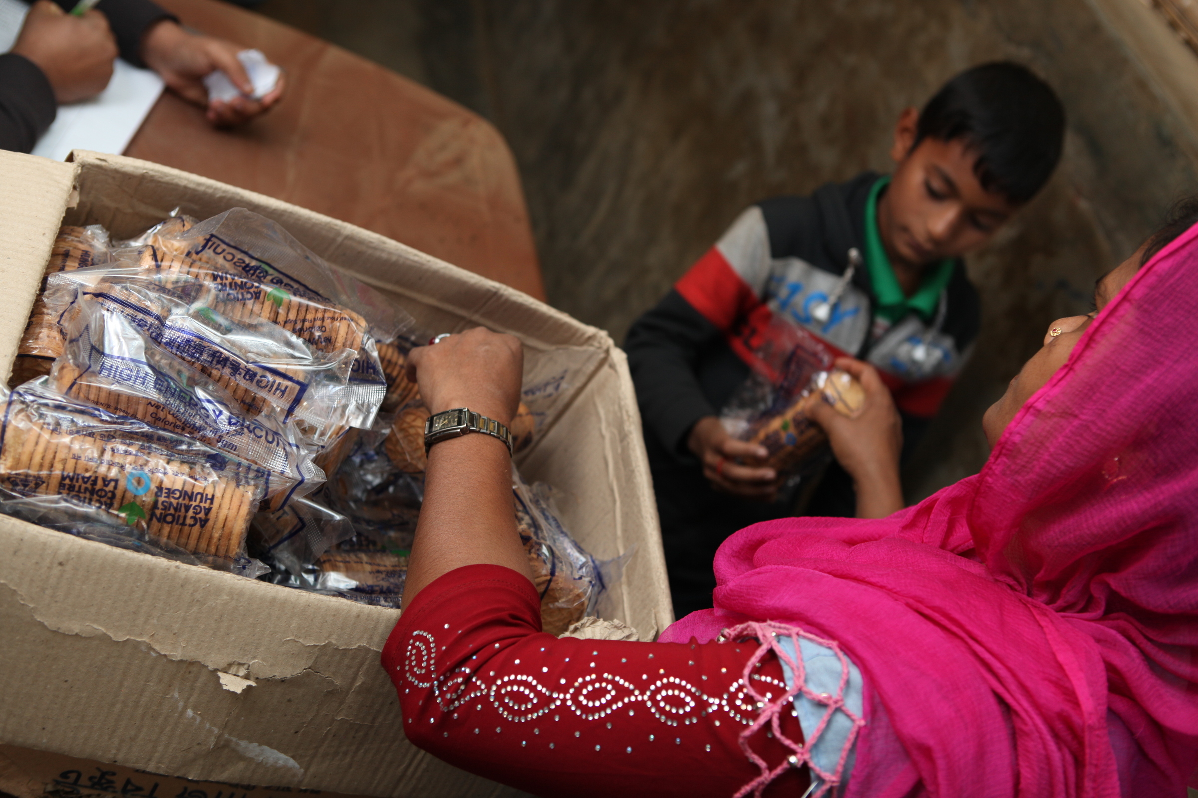 Essensausgabe in Bangladesch Essensausgabe in Bangladesch