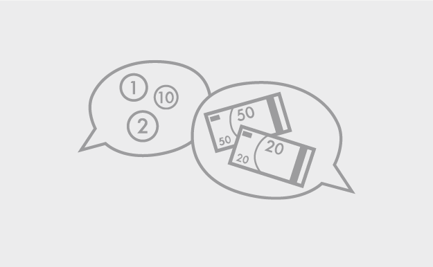 Icon Geld in Sprechblase